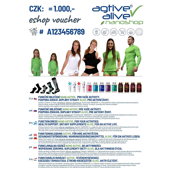Ваучер NANOSHOP AGTIVE 1000